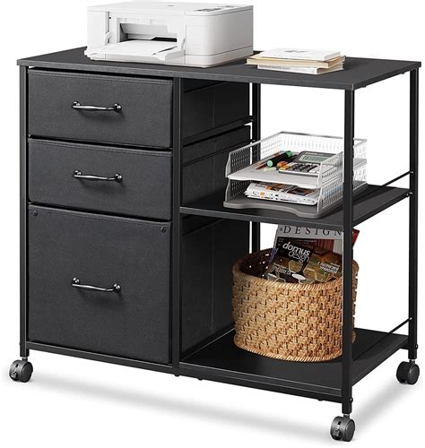 devaise 3-drawer file cabinet steel mobile storage cabinet|rolling 3 drawer file cabinet.